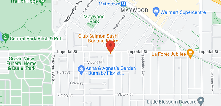 map of 4396 IMPERIAL STREET